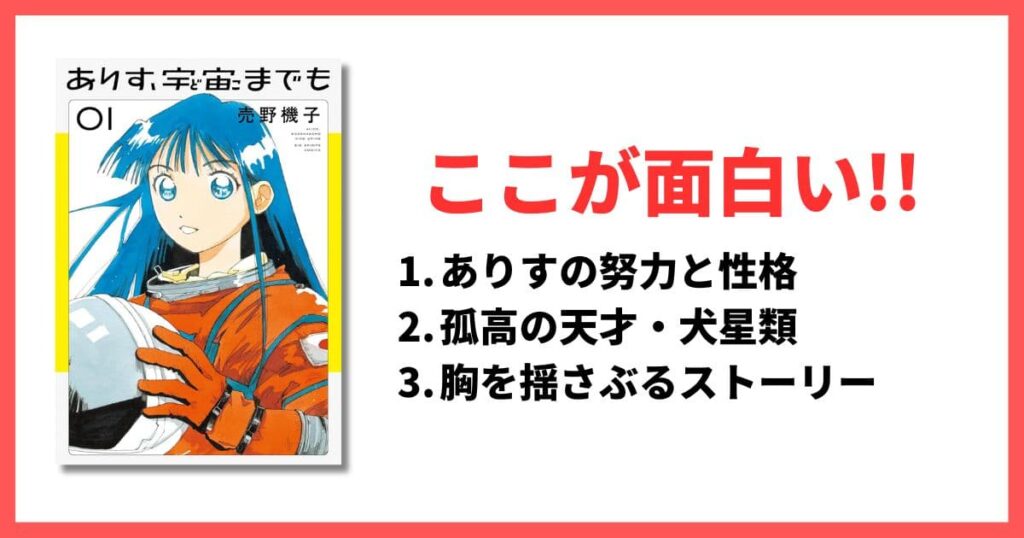 現在連載中 5巻以内 面白い漫画 ありす、宇宙までも