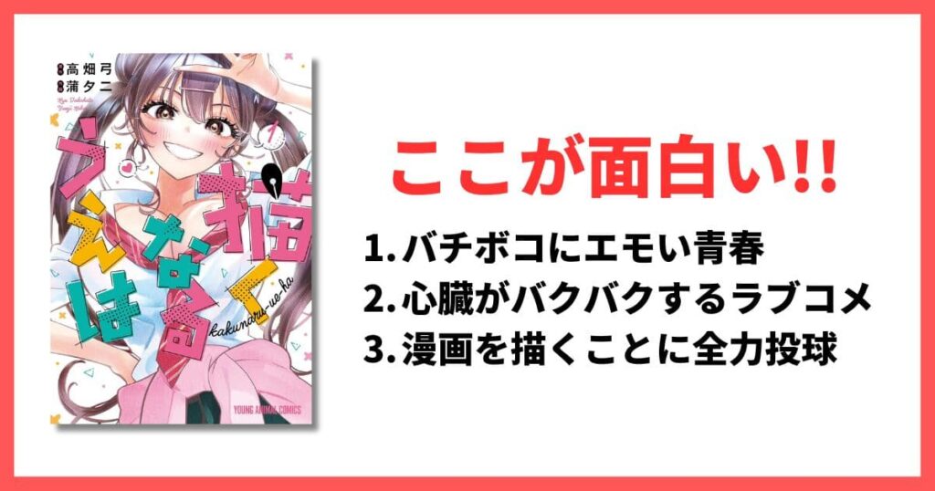 現在連載中 5巻以内 面白い漫画 描くなるうえは