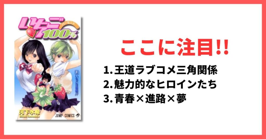 面白すぎるジャンプ系おすすめ漫画 いちご100%